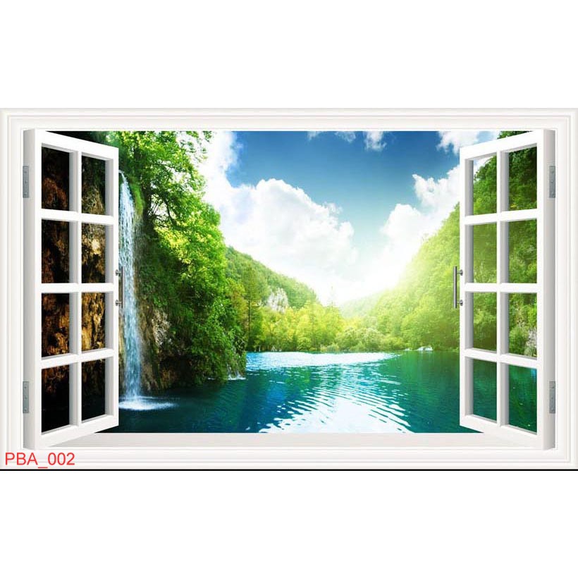 TRANH DÁN TƯỜNG CỬA SỔ - TRANH DECOR PHÒNG