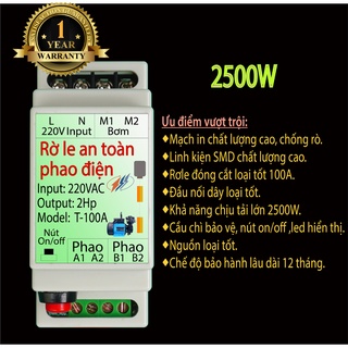 Rờ le an toàn phao điện(T-100A_2P)
