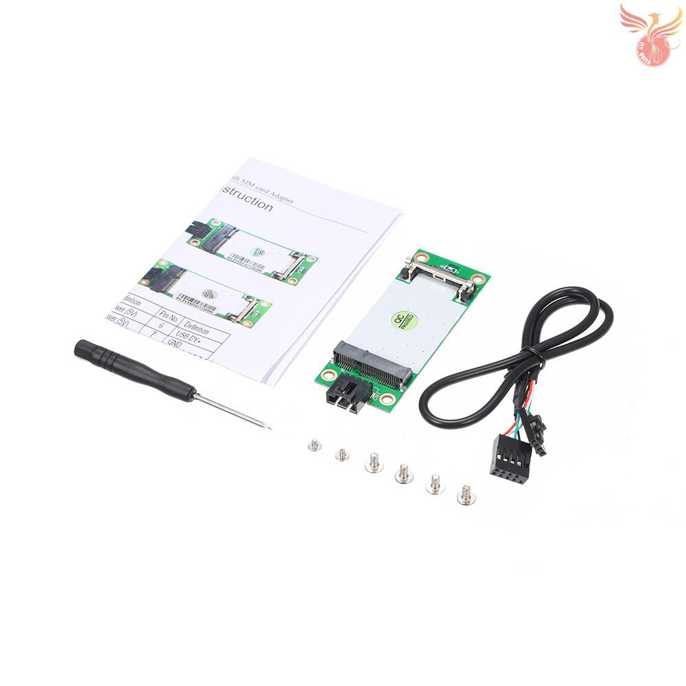 Card Mạng Không Dây Mini Pcie Wwan Sang Usb Có Khe Cắm Sim Wwan / 3g / Lte