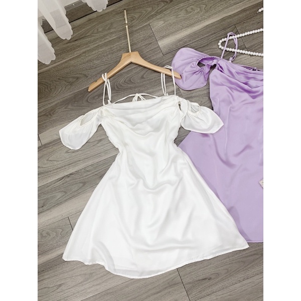 VÁY THIẾT KẾ HAI DÂY LỤA ELLEN SILK DRESS