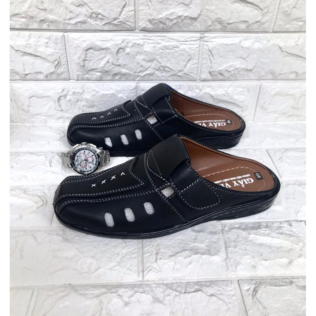 Giày sapo nam  _ màu đen da mềm.. sản phẩm mới nhất hiện nay.SP03 | BigBuy360 - bigbuy360.vn