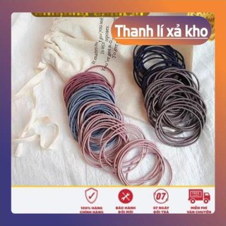 [HÀNG SIÊU CẤP] Thun cột tóc nhiều màu - loại tốt set 3 dây - [FOLLOW SHOP MUA HÀNG GIÁ 1K]