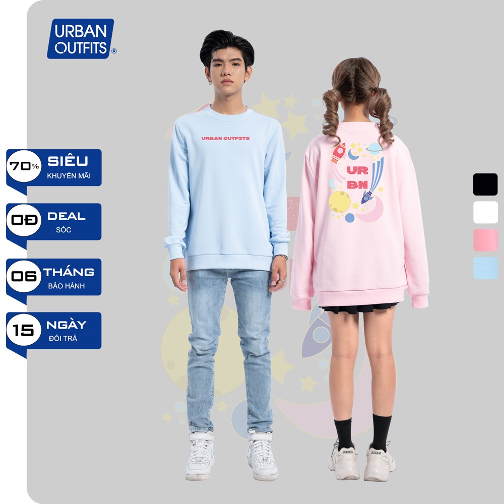 Áo Sweater Form Rộng Nữ Nam URBAN OUTFITS In Hệ Mặt Trời URBN SWO35 Thun Cotton Nỉ 4 Chiều Local Brand