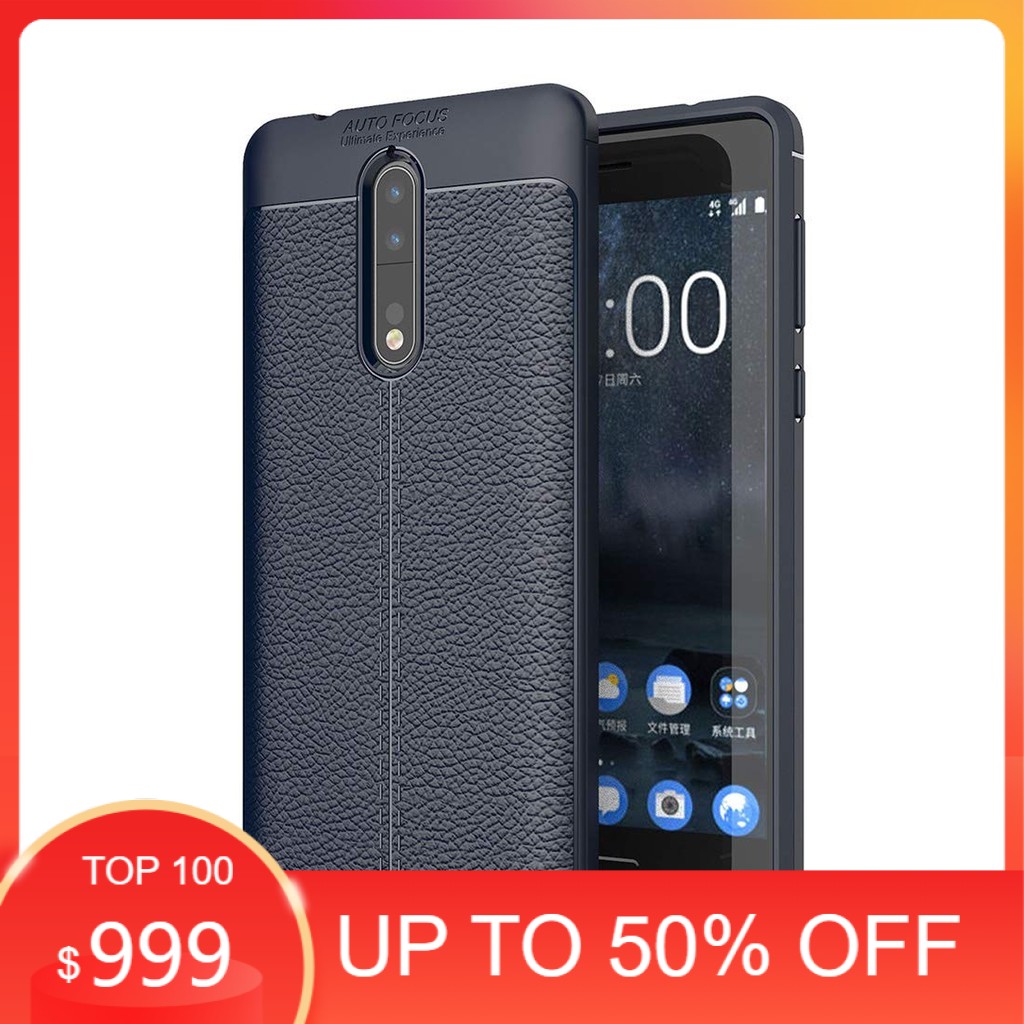 [HOT] Ốp lưng Nokia 8 silicon giả da Auto Focus
