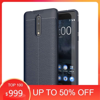 Ốp lưng Nokia 8 silicon giả da Auto Focus