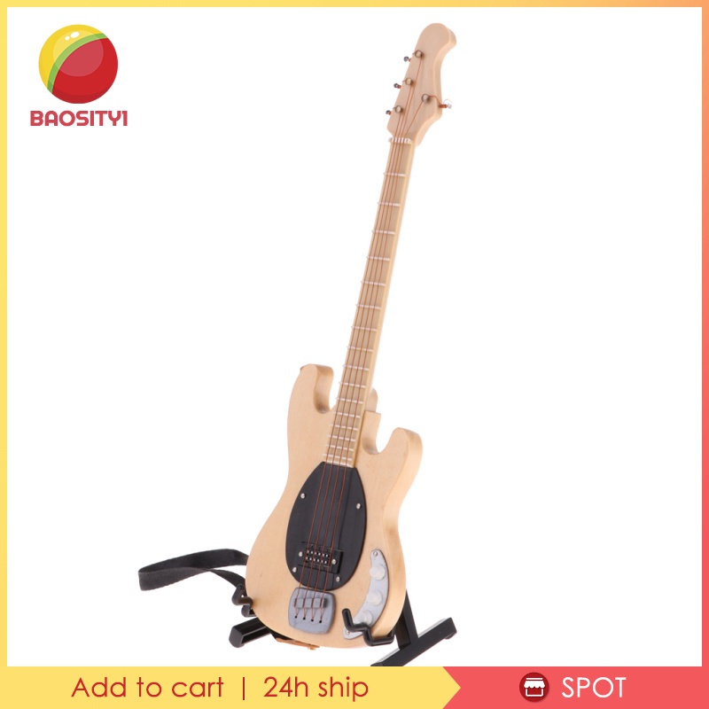 Mô Hình Đàn Guitar Điện Mini Tỉ Lệ 1: 6 Kèm Giá Đỡ Trang Trí Nhà Búp Bê #2