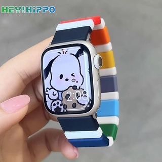 Dây Đeo Thay Thế Chất Liệu Silicon Nhiều Màu Sắc Cho Đồng Hồ Thông Minh Series 7/6/5/SE/4/3 iwatch 45/44/42/41/40/38mm