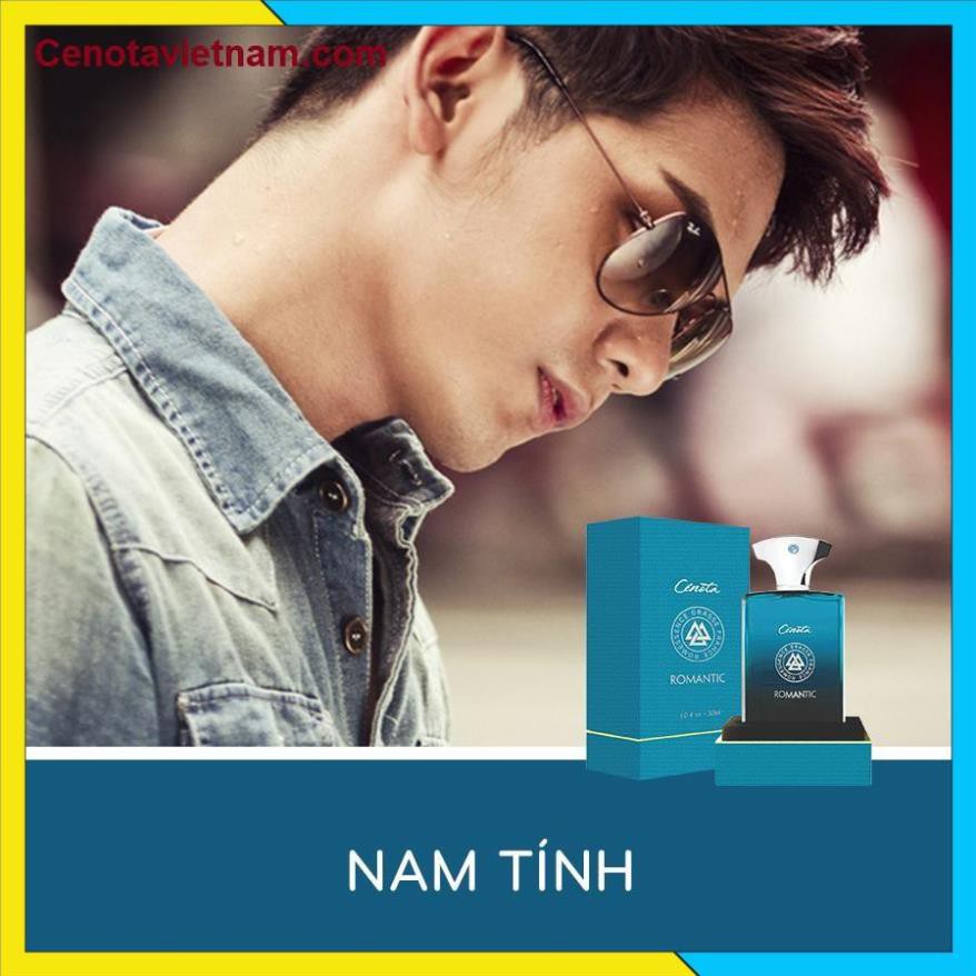 [Chính hãng] Nước hoa nam Cenota Romantic 30ml, lưu hương lâu, lãng mạn, nam tính - Mã PM04