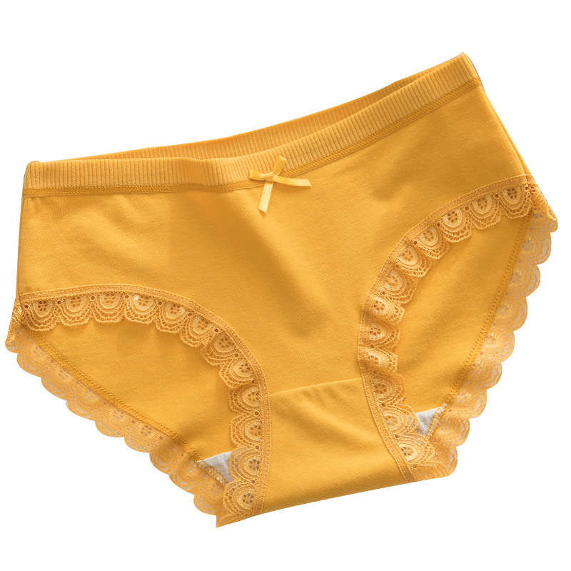 Quần Lót Cotton Lưng Vừa Màu Trơn Xinh Xắn Cho Nữ | BigBuy360 - bigbuy360.vn