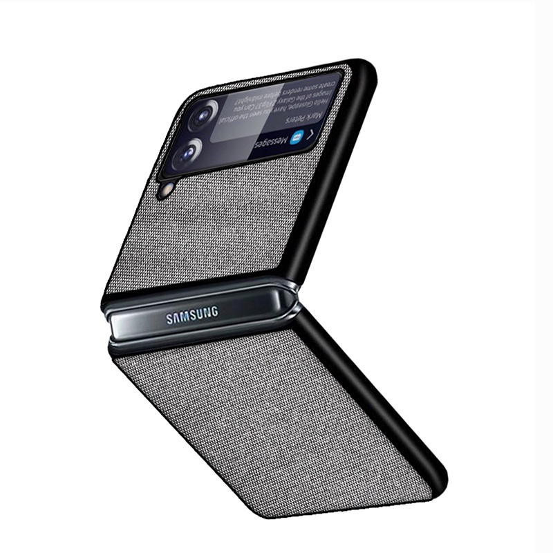 Ốp điện thoại da siêu mỏng bảo vệ cho samsung galaxy z flip 3 5g