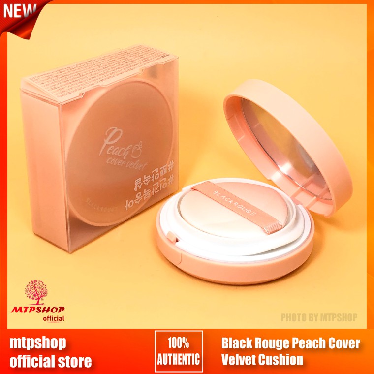 [NEW] Phấn Nước &quot;Trái Đào&quot; Black Rouge Peach Cover Velvet Cushion