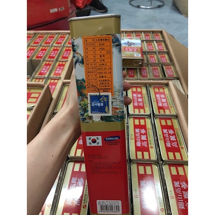 Hồng Sâm Khô - Nhân Sâm Sấy Khô hộp thiếc Hàn Quốc Wooshin
