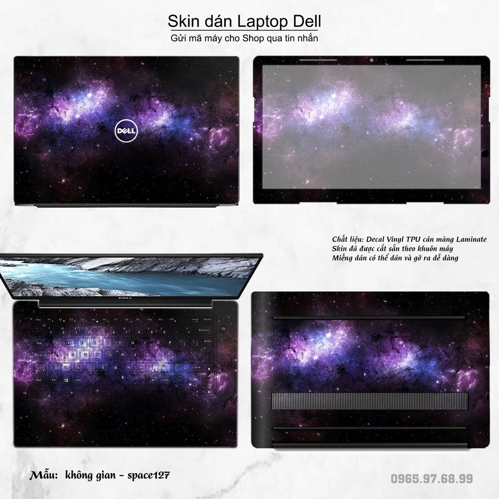 [Mã ELFLASH5 giảm 20K đơn 50K] Skin dán Laptop Dell in hình không gian bộ 22 (inbox mã máy cho Shop)