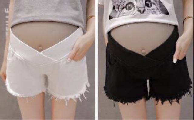 Quần đùi sooc bầu chất kaki đẹp cao cấp