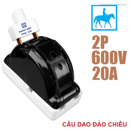 Cầu Dao Điện ĐẢO CHIỀU Cao Cấp 2 Pha 2P 20A 600V