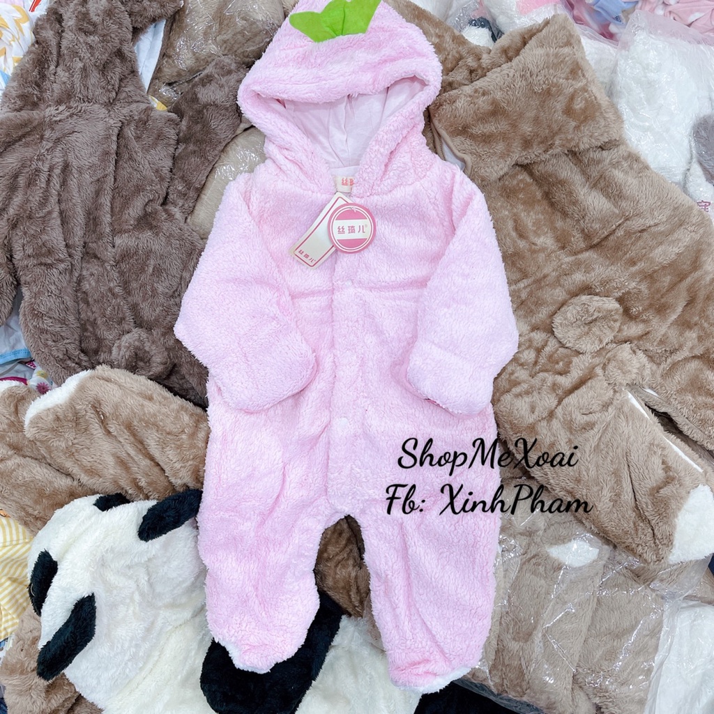 BỘ Ủ BÔNG SIÊU DÀY CỰC ẤM CHO BÉ SIZE 6-12M (7-9kg)