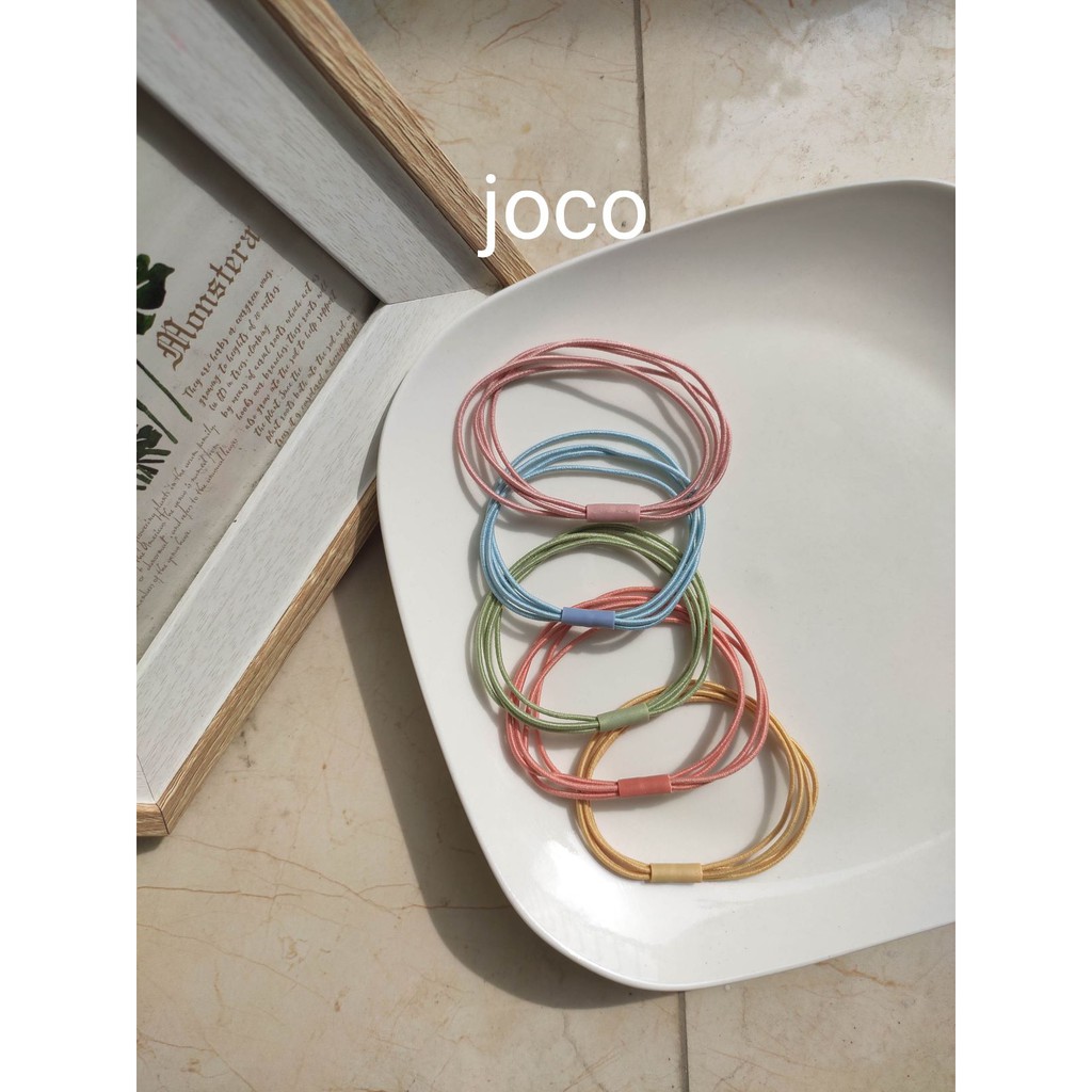 dây buộc tóc đơn giản nhiều màu sắc