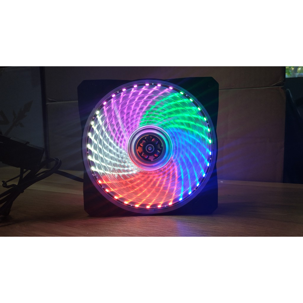 Quạt tản nhiệt LED 5 MÀU SIZE 12CM - LỖI 1 ĐỔI 1 - BH 1 THÁNG