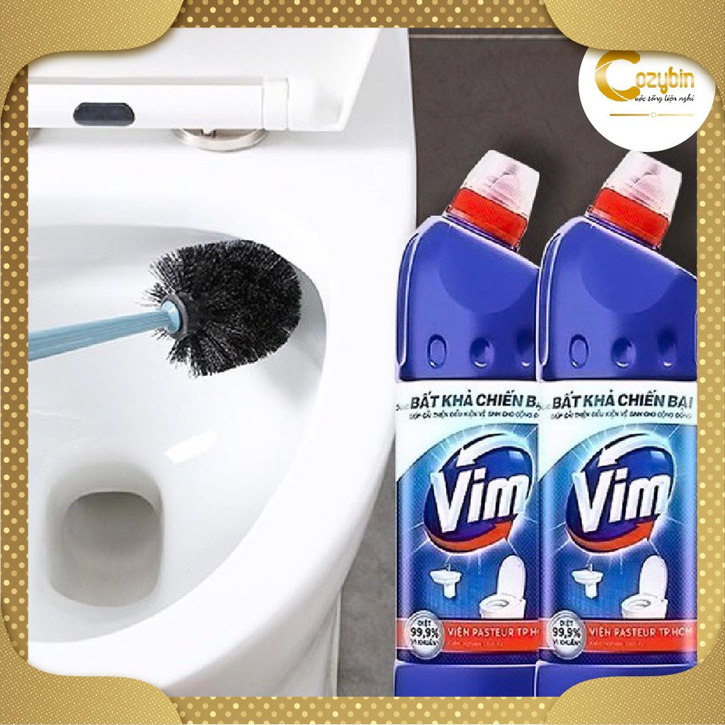 Vim bồn cầu 880ml nước tẩy rửa nhà vệ sinh cực mạnh chính hãng CozyBin