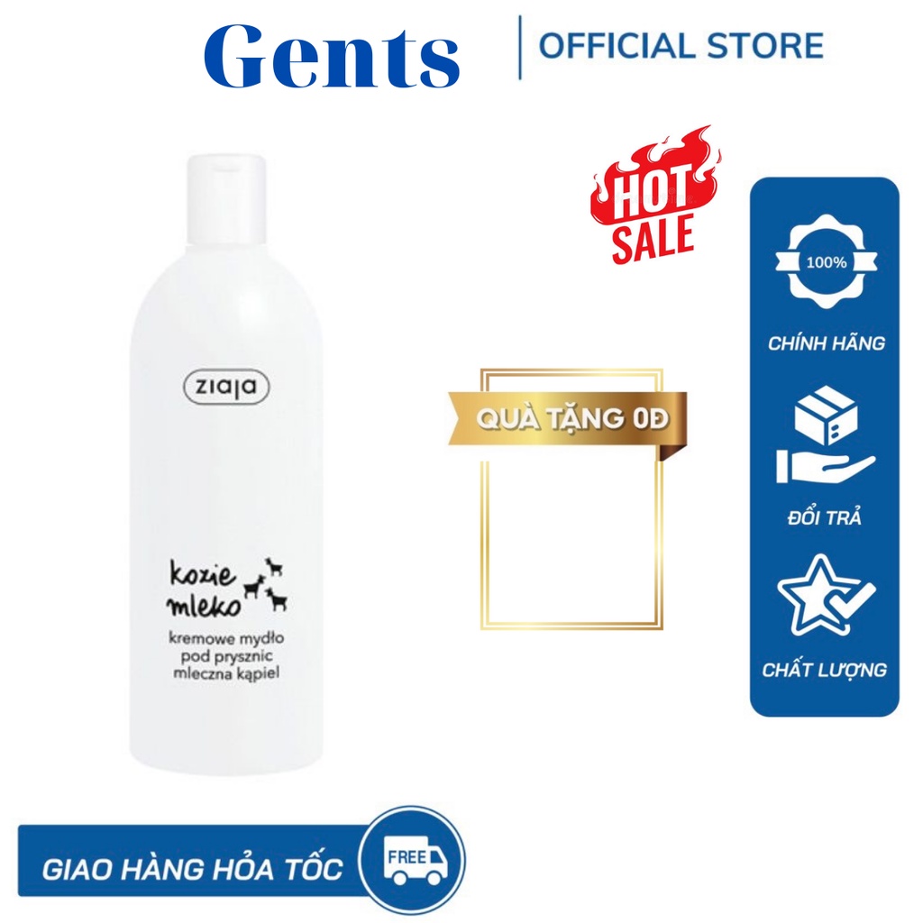 Sữa Tắm Dê Ziaja Kozie Mleko Trắng Da Chiết Xuất Từ Sữa Dê 500ml GentsOfficialStore