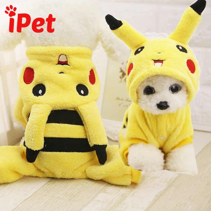 Quần Áo Cho Chó Mèo Hình Pikachu Dễ Thương - iPet Shop