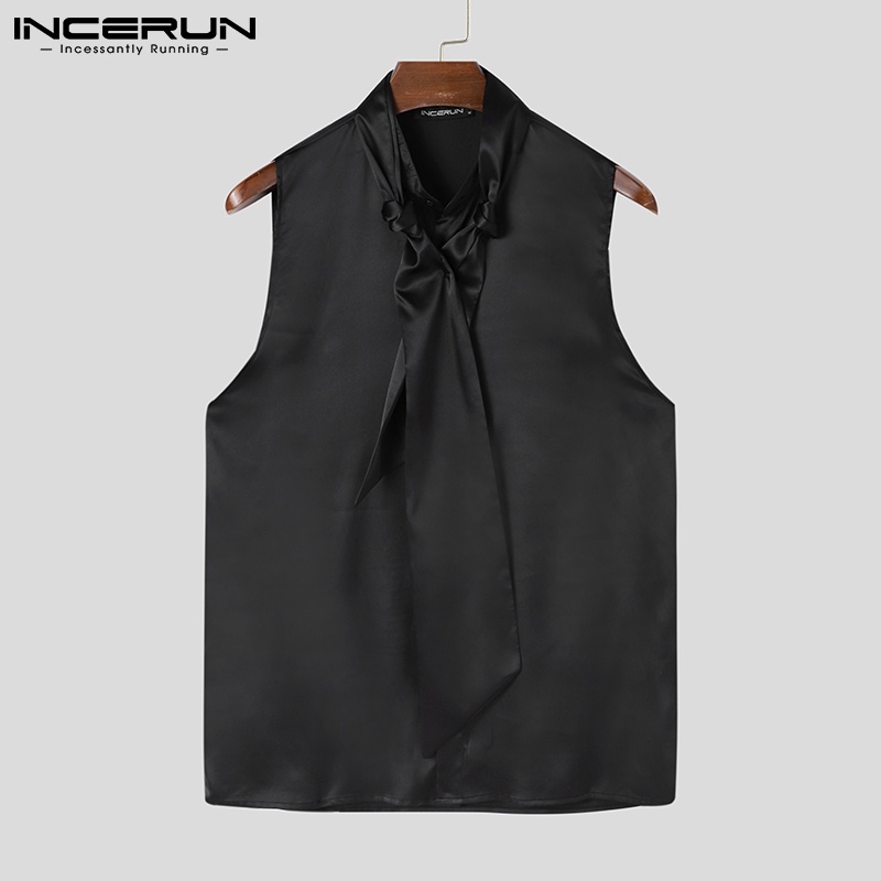 Áo sơ mi INCERUN không tay thời trang mùa hè cho nam