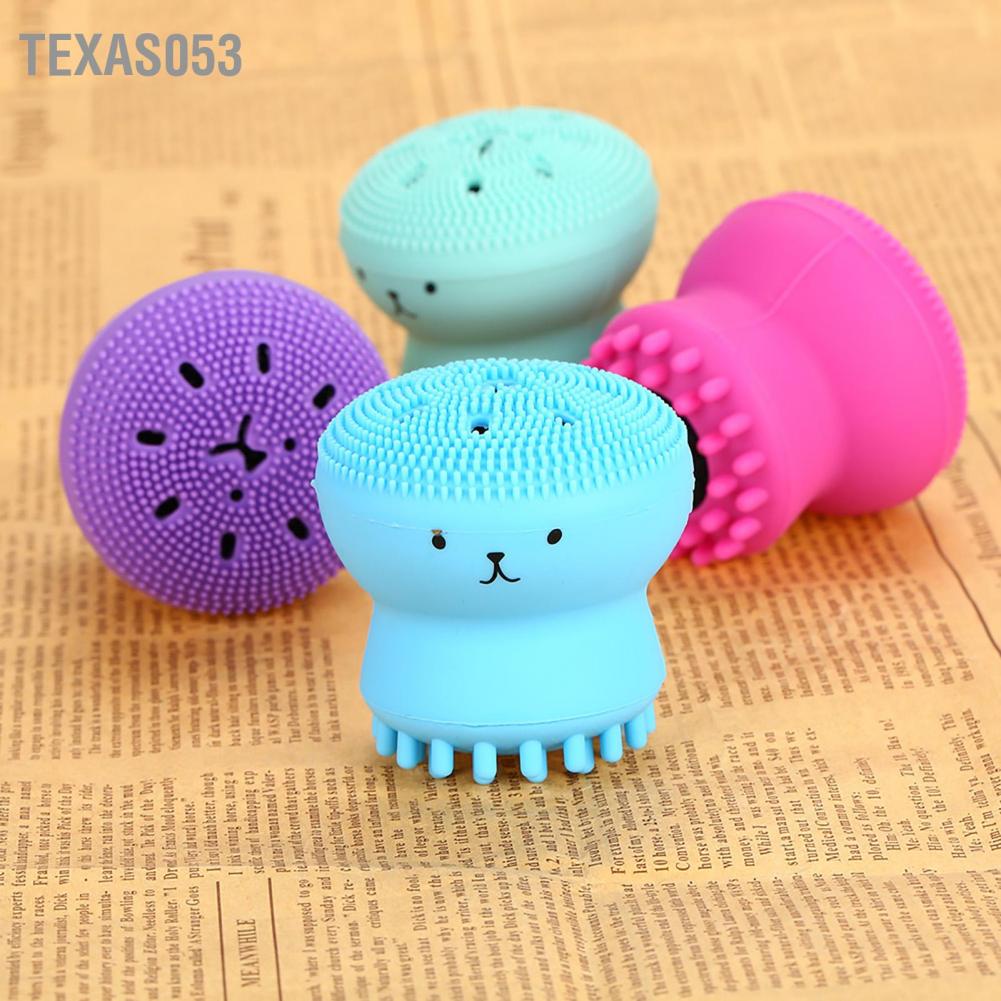 [Hàng mới về] Cọ rửa mặt hình bạch tuộc mát xa tẩy tế bào chết hiệu quả