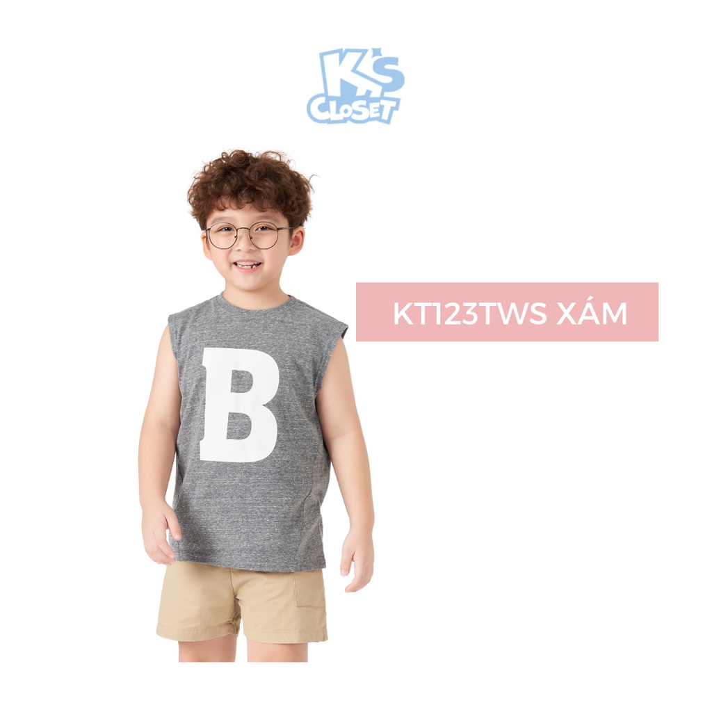 Áo Sát Nách Bé Trai K'S CLOSET  Cotton KT205TWS/KT123TWS
