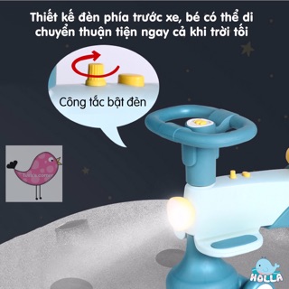 Xe lắc xe chòi chân cho bé Holla 2in1 nhungnho298