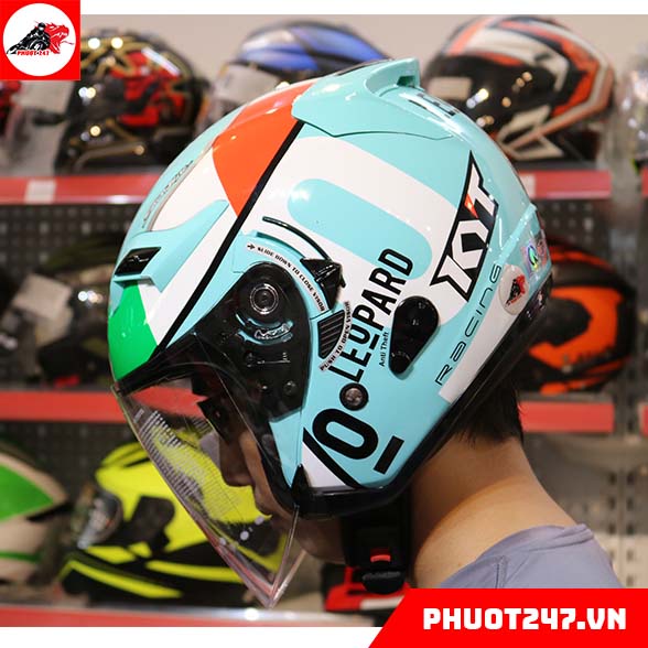 Mũ bảo hiểm 3/4 KYT Venom - 2 Kính