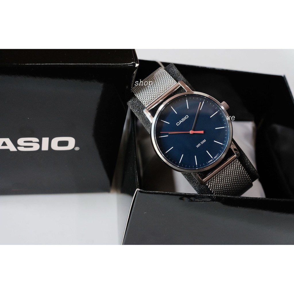 Đồng hồ nam dây thép ko gỉ Casio Anh Khuê MTP-E171M-2EVDF