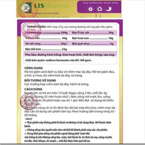 Dạ Dày Vitos + Trà Vitos CHÍNH HÃNG