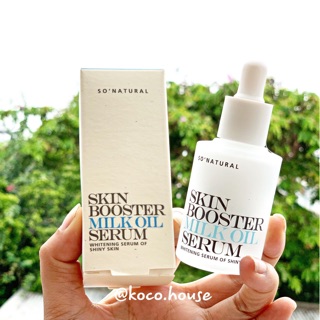 SERUM KÍCH TRẮNG SKIN BOOSTER MILK OIL SERUM SO NATURAL