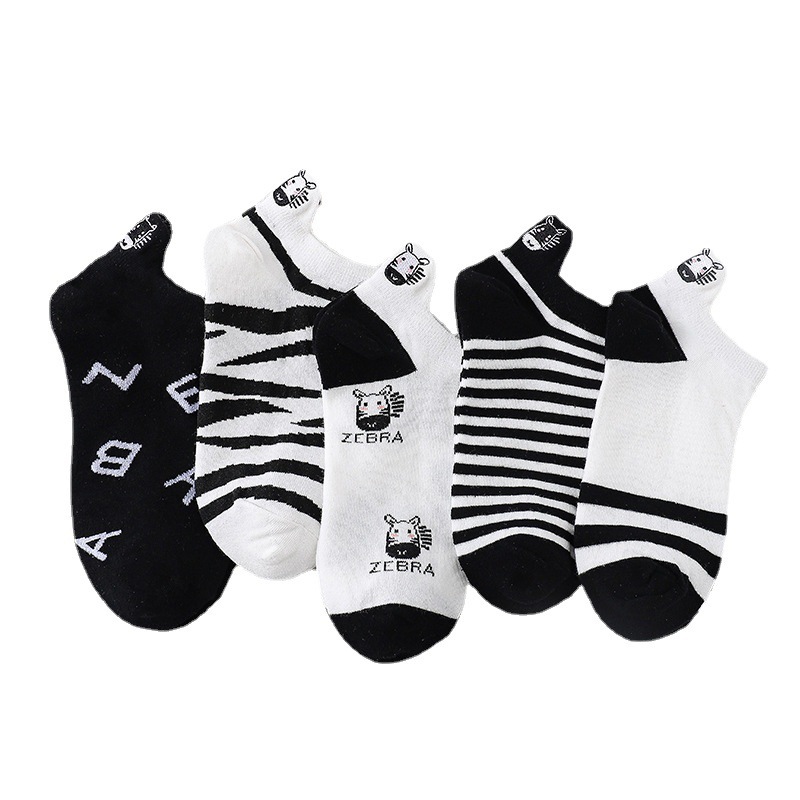Vớ Cotton Họa Tiết Bò Sữa Đáng Yêu Dành Cho Nữ