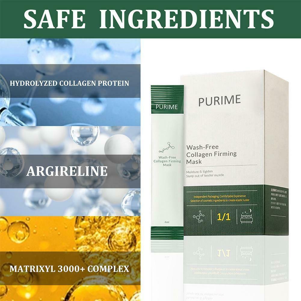 Set 20 Mặt Nạ Ngủ Bổ Sung Collagen Chống Lão Hóa Dưỡng Ẩm Làm Săn Chắc Da