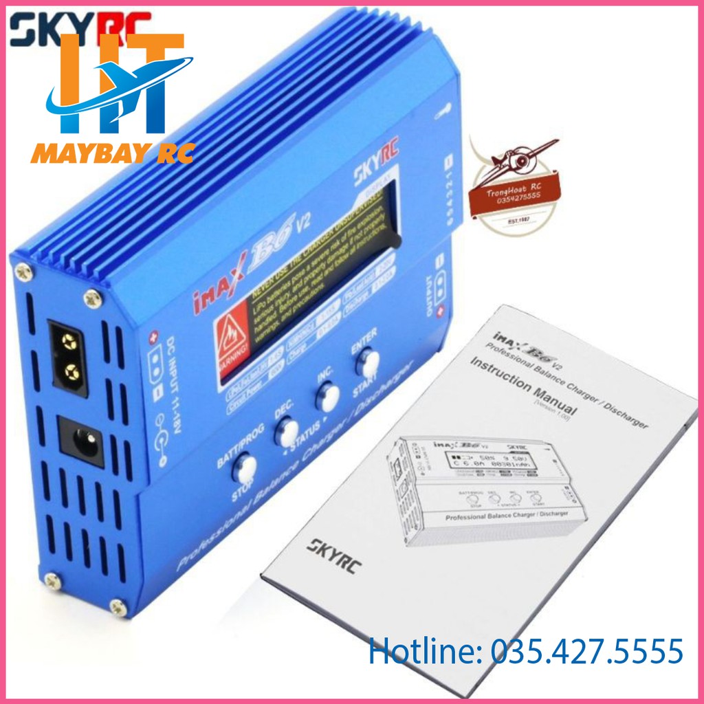 Bộ Sạc Pin Thông Minh Skyrc Imax B6 V2 Cân Bằng 60w 6a