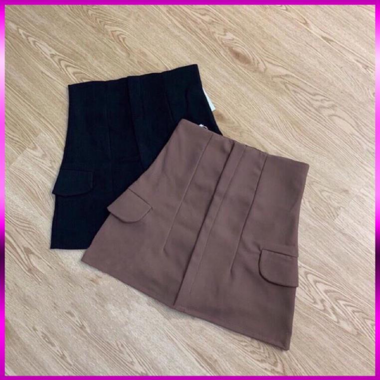 [Xả Kho 3 Ngày] CHÂN VÁY CHỮ A CẠP CAO TÚI SƯỜN | BigBuy360 - bigbuy360.vn