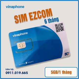 Sim data vina 5GB/tháng vào mạng cả năm - Sim Ezcom 12T