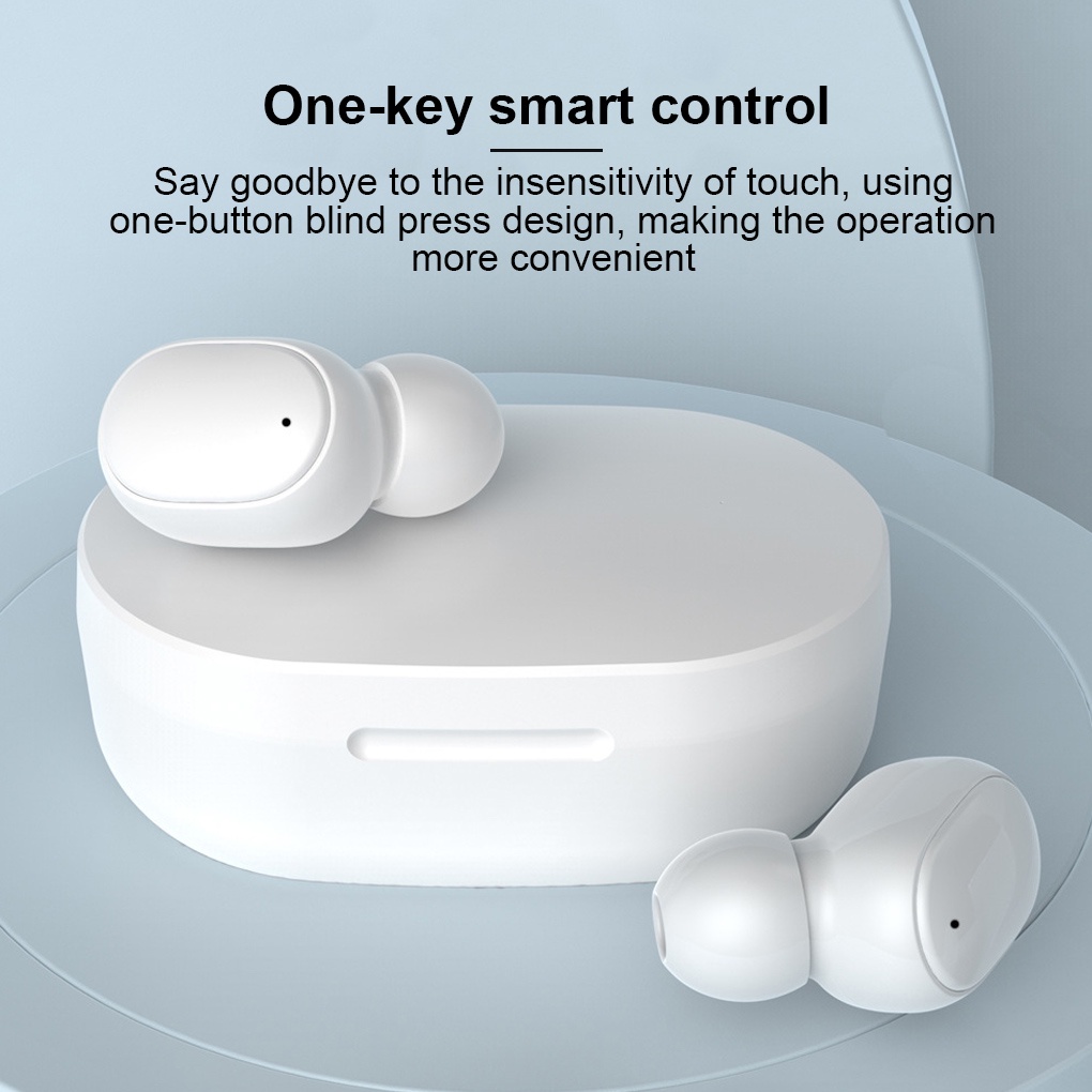 1 Pair Earphones Wireless Rechargeable Hands-free Earbuds LED Display IPX4 Waterproof Sports Headphones【vollter1】
