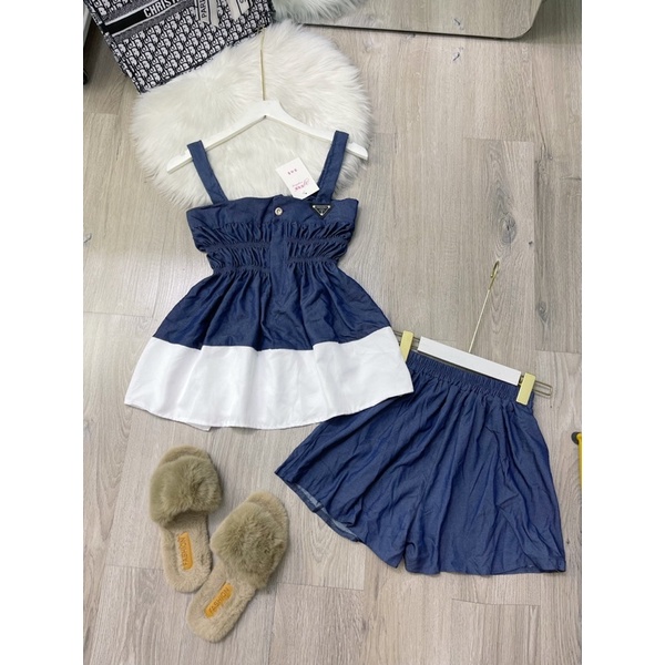 Set áo jean đùi ( hình thật ) - CarotShop