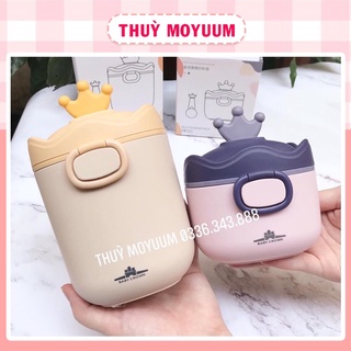 Hộp đựng sữa bột, đồ khô hình vương miện cho bé