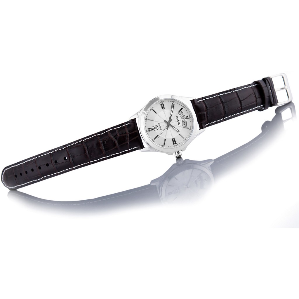 Đồng hồ nam dây da Casio Standard chính hãng Anh Khuê MTP-1381L-7AVDF (39mm)