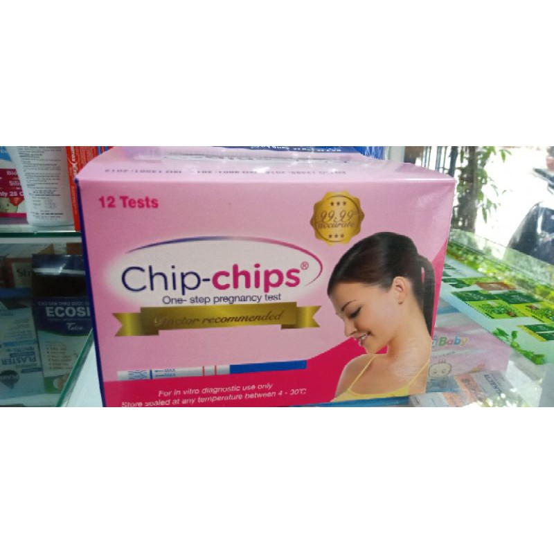 Que thử thai Chip - chips phát hiện thai sớm