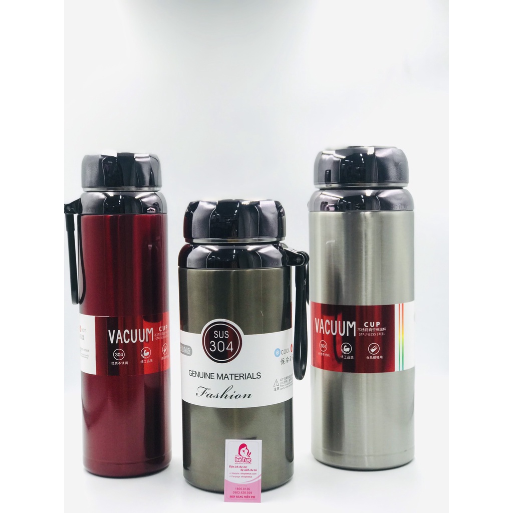 Bình nước giữ nhiệt nóng lạnh vacuum cup SUS 304 1L, 1.2L, 1.5L