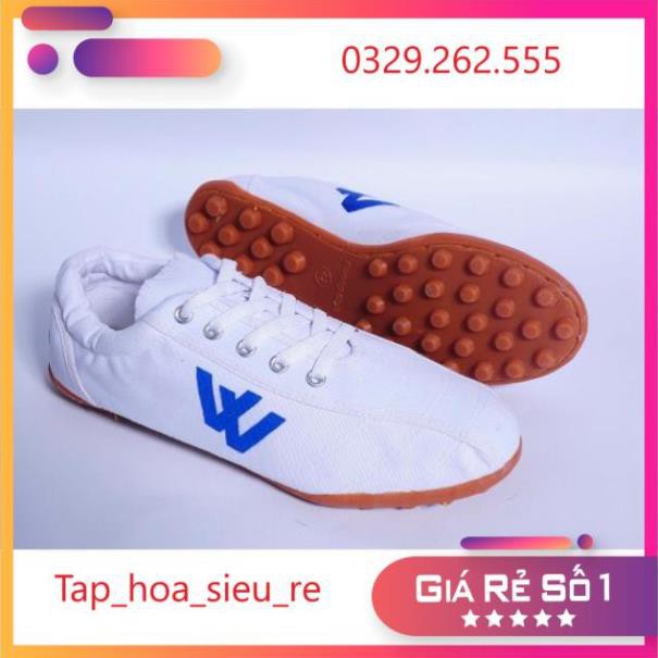 (Rẻ Vô địch) Giầy đinh đá bóng mầu trắng hàng xuất khẩu cao cấp hàng chuẩn công ty