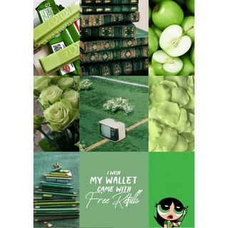 12 tấm Wall Collage - theme Green Hit