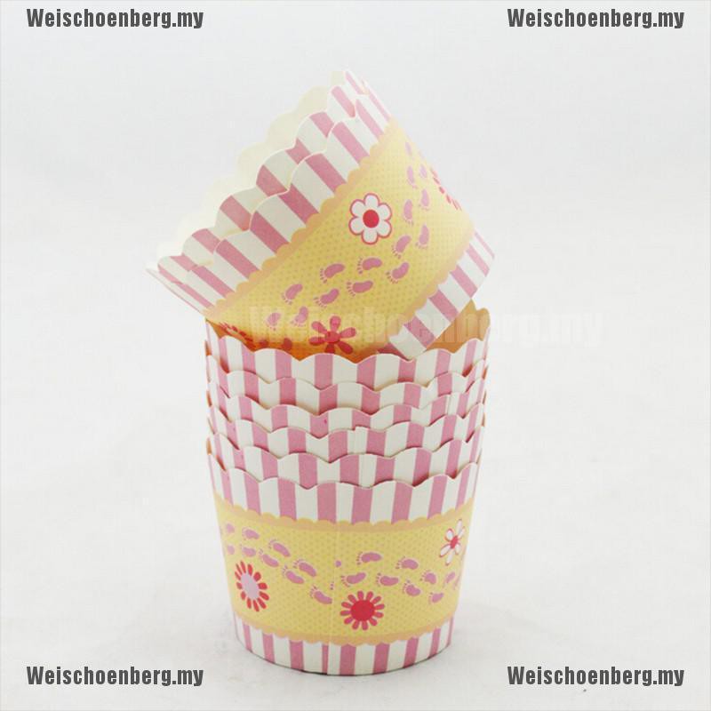 Bộ 50 cốc giấy đựng làm bánh cupcake/muffin chuyên dụng dành cho gia đình