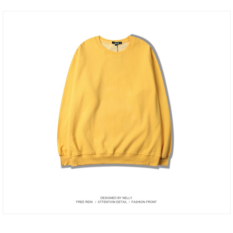 [Mã WASTMAY giảm 15% tối đa 30K đơn 150K] [NY1339] Áo nỉ dài tay cổ tròn Trơn (NELLY) | BigBuy360 - bigbuy360.vn