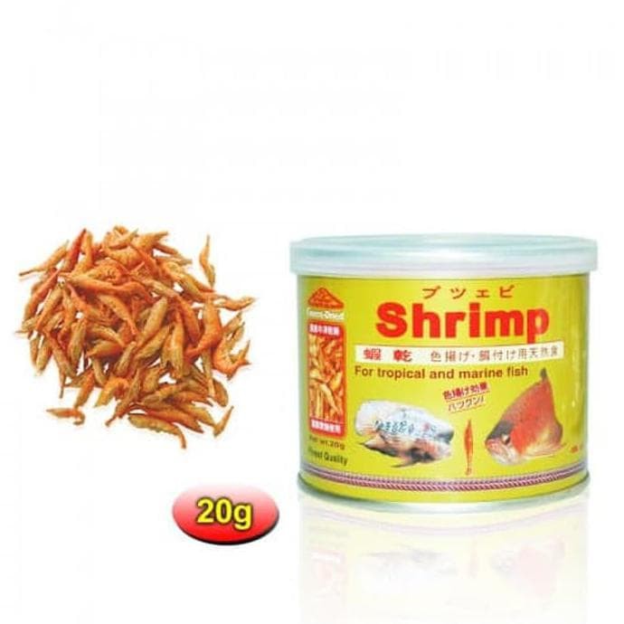 Thức ăn cho cá FUTIAN  FREEZE DRIED SHRIMP FOR FISH 20g