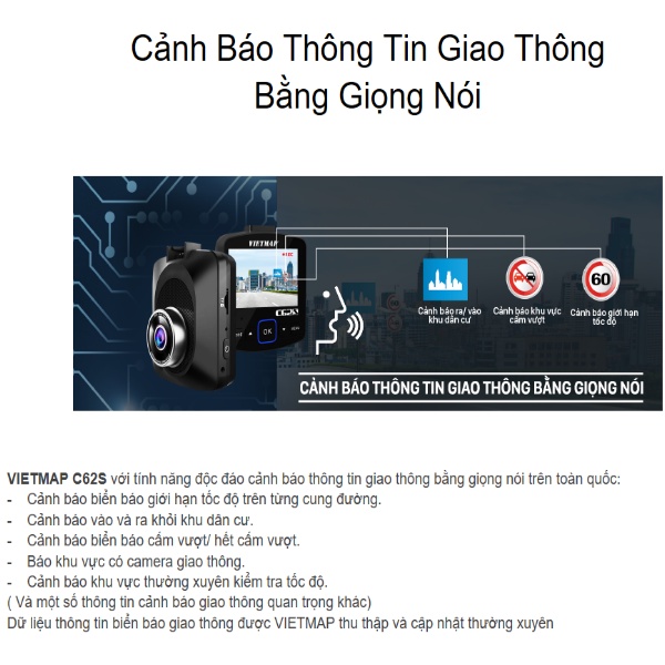 [Kèm Thẻ Nhớ 128Gb] Camera Hành Trình Vietmap C62S [Miễn Phí Lắp Đặt] | WebRaoVat - webraovat.net.vn